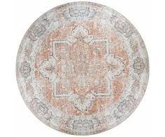 House Kilimas, Havana, ø200 cm, Oranžinė/Mėlyna