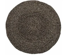 Bazaar Kilimas, jūros žolė, 1.5x1.5x0.02 m, juodas