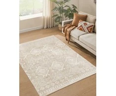 Songmics Boho stiliaus kilimas 140 x 200 cm, kapučino spalvos