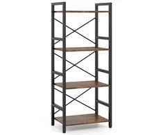 KNYGA Promotions Knygų lentyna, 41,5x27,5x100 cm, Ruda, Metalinis rėmas