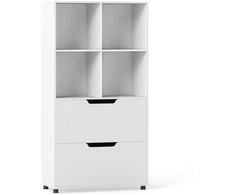 KNYGA Promotions Knygų lentyna, 70x33,5x130 cm, Balta, Laikymas