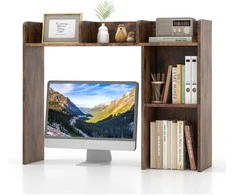 KNYGA Promotions Rašomasis stalas su knygų lentyna, 94x25.4x73.7 cm, natūralios spalvos