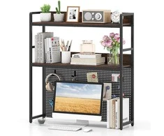 KNYGA Promotions Stalinis knygų lentyna, 94x27x103 cm, ruda, juoda