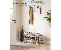 Songmics Batų lentyna, 92x30x34 cm, juoda