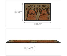 Kodustaar „Welcome“ kačių kokosinis durų kilimėlis