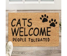 Kodustaar kokoso pluošto durų kilimėlis „cats welcome“