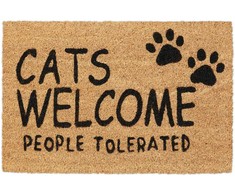 Kodustaar kokoso pluošto durų kilimėlis „cats welcome“