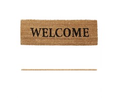 Kodustaar Stačiakampis kokoso pluošto durų kilimėlis su užrašu „Welcome“