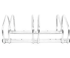 Relaxdays Dviračių stovas, plienas, 73x32x26 cm, sidabrinė