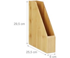 Kodustaar Vertikalus bambukinis failų laikiklis