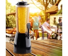 Relaxdays Gėrimų dozatorius, 2,5 l, juodas
