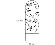 Relaxdays Grotelės, 120x40x0.5 cm, Metalas