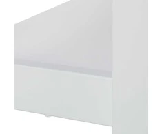 Relaxdays Kampinis rašomasis stalas, 76x107x72 cm, balta