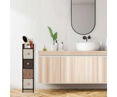 Relaxdays Komoda, 79x58x31.5 cm, ruda