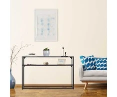 Relaxdays Konsolinis stalas, 70.5x110x30 cm, juodas