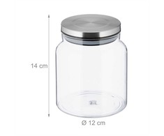 Kodustaar 3x stikliniai laikymo indai 1100ml, plieniniai dangteliai