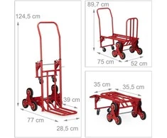 Relaxdays Laiptų vežimėlis iki 150 kg