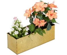 Relaxdays Langų dėžė, 13.5x40x12.5 cm, metalas