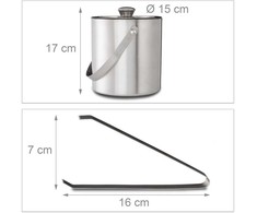Kodustaar Ledo indas su ledo žnyplėmis 1,5 L