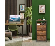 Relaxdays Lentyna, 92x45x30 cm, Juoda, Ruda