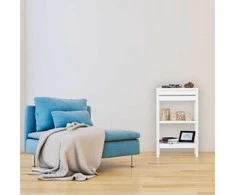 Relaxdays Balta bambukinė pastatoma lentyna