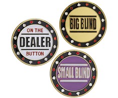 Kodustaar Metalinių pokerio mygtukų rinkinys