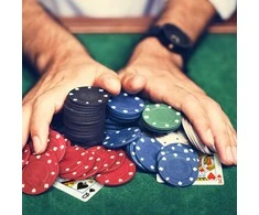 Relaxdays Pokerio rinkinys, didelis, 15x24x9 cm, įvairiaspalvis