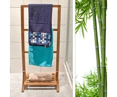 Relaxdays Laisvai pastatomas bambukinis rankšluosčių laikiklis