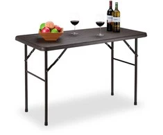Relaxdays Sodo stalas, 74x120x60 cm, rudas