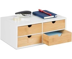 Relaxdays Stalinis organizatorius, 14x33x21 cm, balta