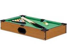 Relaxdays Stalo biliardo žaidimas, 8.5x51x31 cm, žalia