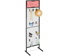 Relaxdays Stendas, 215x65.5x44.5 cm, juodas