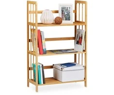 Relaxdays Stovimas lentyna, 88x55x26 cm, ruda