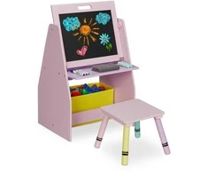 Relaxdays Vaikiška lentyna su kreidine lenta, 3-in-1, įvairiaspalvė