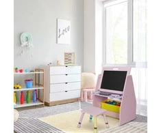 Relaxdays Vaikiška lentyna su kreidine lenta, 3-in-1, įvairiaspalvė