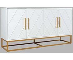 Komoda, 152,5 x 81,5 x 41 cm, Avola, balta