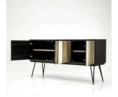 Komoda Adesso, 155 x 80 x 45 cm, juoda