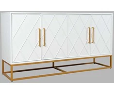 Komoda, 152,5 x 81,5 x 41 cm, Avola, balta