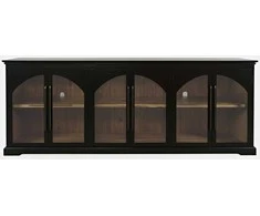 Komoda su durelėmis, Avola, 244 x 91,5 x 43 cm, juoda