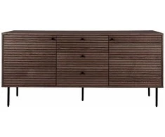 House Komoda, Kyoto, 150x40x74 cm, Rūkyto ąžuolo furniruotas, juodas metalas