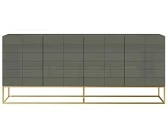 Komoda, 180 x 75 x 39,5 cm, Rose Hill, žalia