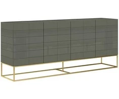 Komoda, 180 x 75 x 39,5 cm, Rose Hill, žalia