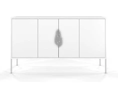 Komoda, Skandica MERLIN, 130x40 cm, Balta