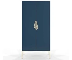 Komoda, Skandica MERLIN, 40x160x80 cm, Tamsiai Mėlyna