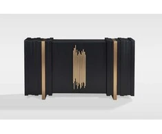Komoda, Stilig, 160 x 90 x 40 cm, juoda