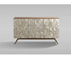 Komoda su durelėmis, 150 cm, Stilig, auksinė