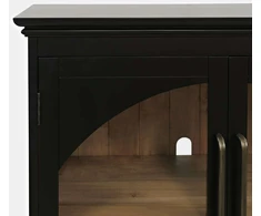 Komoda su durelėmis, Avola, 244 x 91,5 x 43 cm, juoda