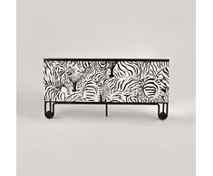 Komoda su durelėmis, Zebra, Stilig, juoda
