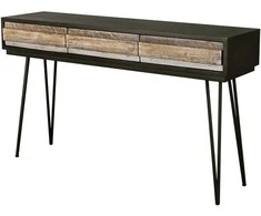 Konsolinis stalas Adesso, 140 x 80 x 35 cm, juoda
