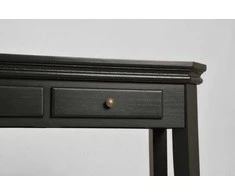 Konsolinis stalas su stalčiais Cesena, 128 cm, juoda